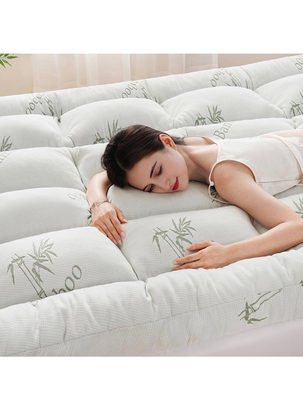 3" King Mattress Topper, Bamboo Viscose, Cooling Memory Foam - New in Box